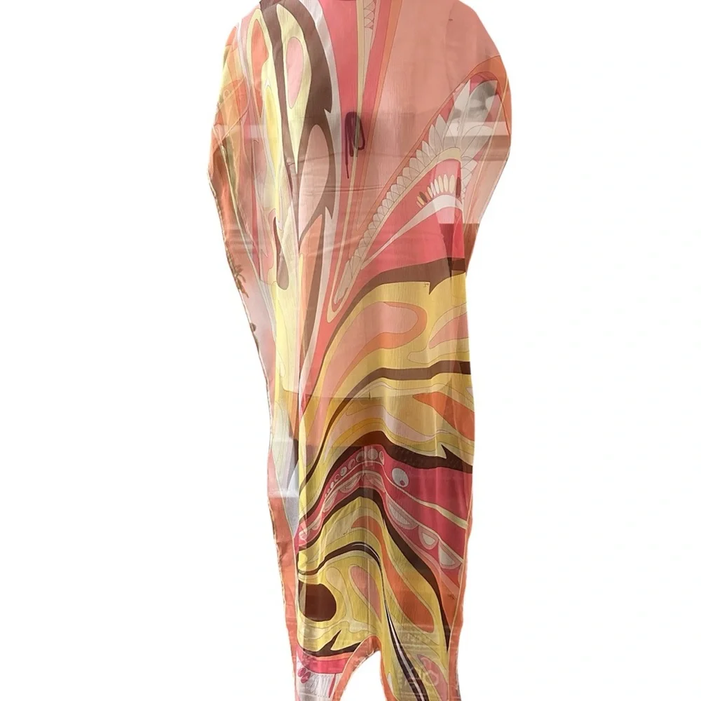 Emilio PUCCI silk chiffon scarf or stole - Picture 6 of 8